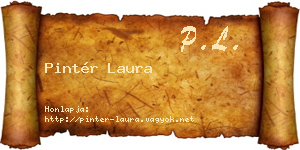 Pintér Laura névjegykártya